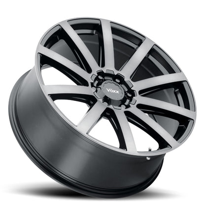 17x7.5 Voxx Vento Gloss Black Dark Tint Wheel 5x4.25/5x4.5 (40mm)