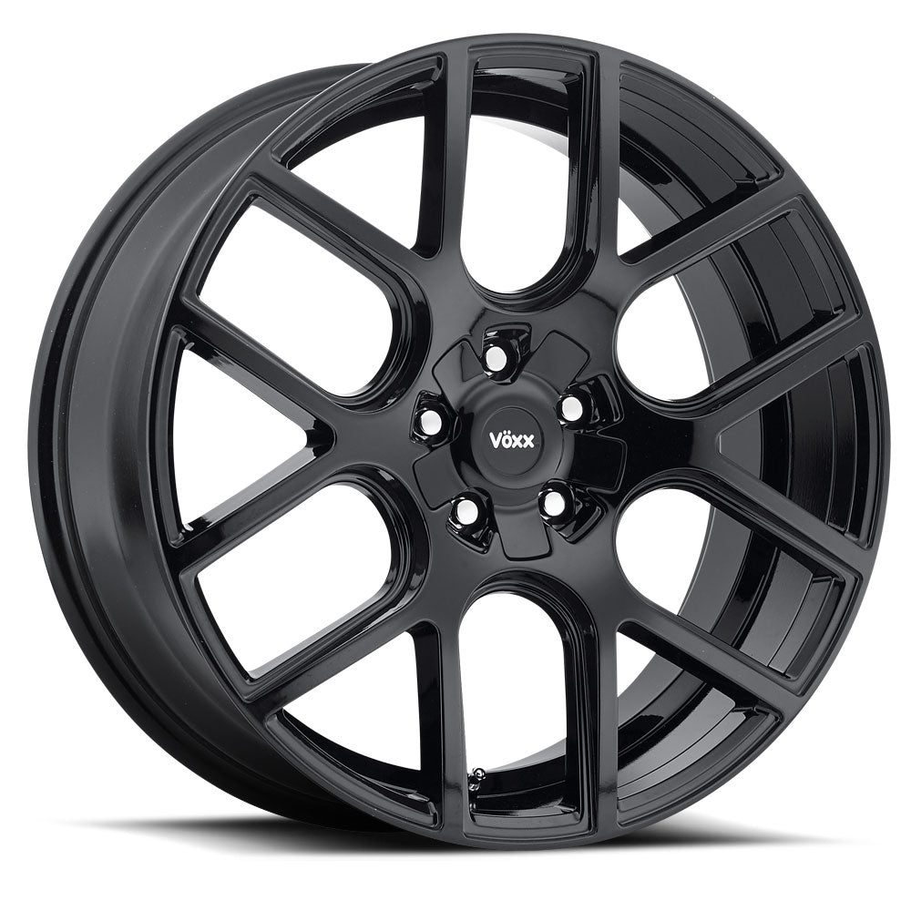 20x8.5 Voxx Lago Gloss Black Wheel 5x115/5x120 (20mm)