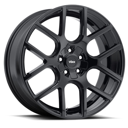 20x8.5 Voxx Lago Gloss Black Wheel 5x115/5x120 (20mm)