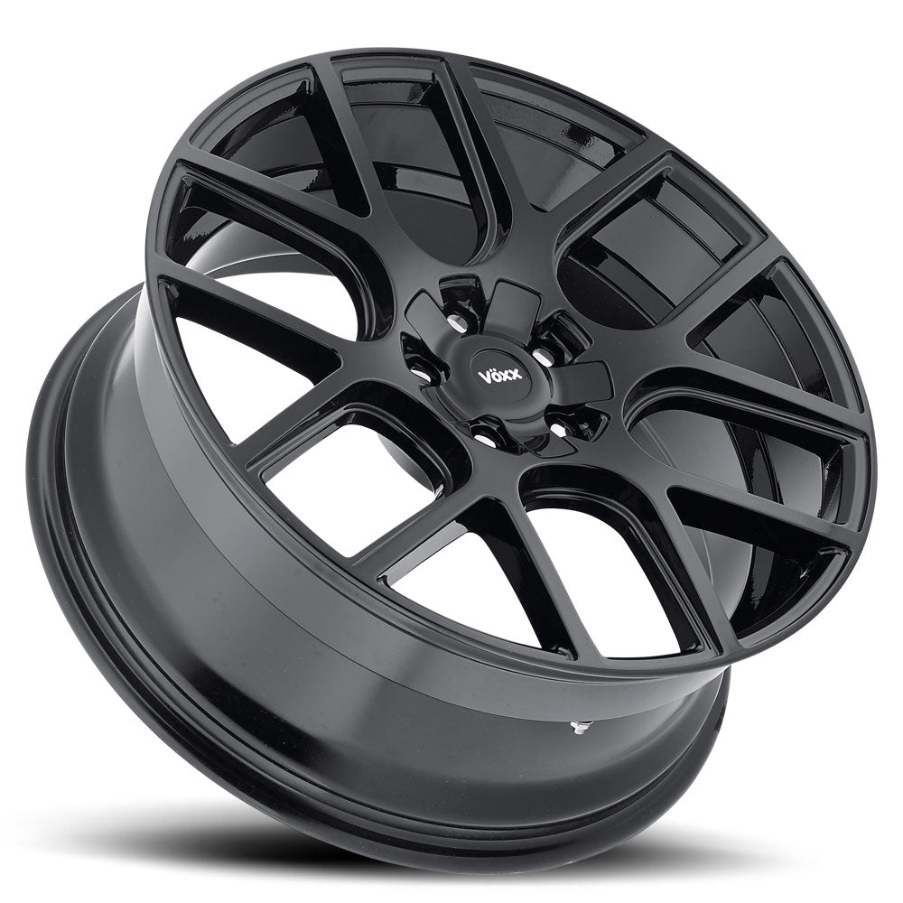 20x8.5 Voxx Lago Gloss Black Wheel 5x115/5x120 (20mm)