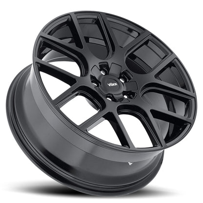 20x8.5 Voxx Lago Gloss Black Wheel 5x115/5x120 (20mm)