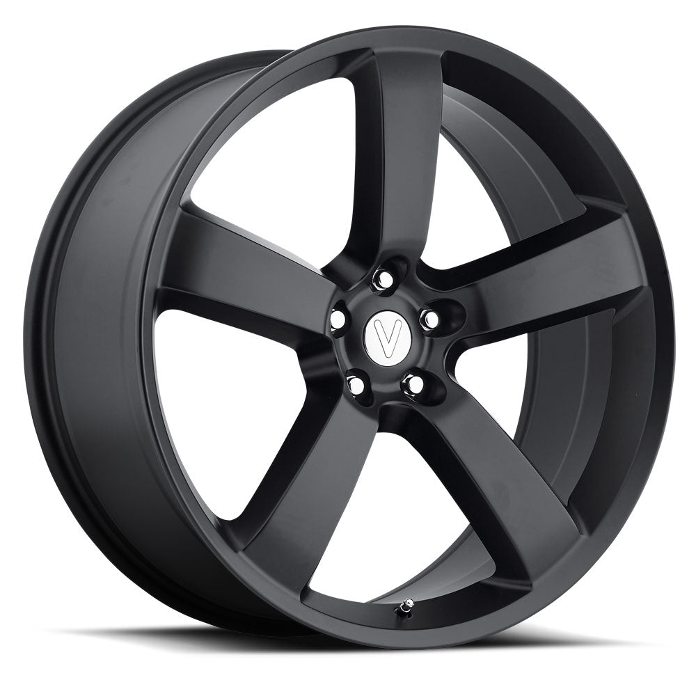 20x9 Voxx Replica Dodge Charger Matte Black Wheel 5x115 (20mm)