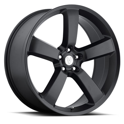20x9 Voxx Replica Dodge Charger Matte Black Wheel 5x115 (20mm)