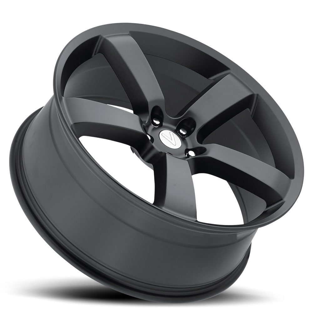 20x9 Voxx Replica Dodge Charger Matte Black Wheel 5x115 (20mm)
