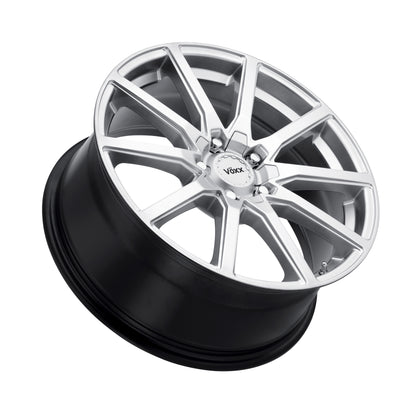 16x7 Voxx Este Bright Silver Wheel 5x100/5x4.5 (40mm)