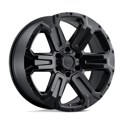 20x9 Black Rhino WANAKA MATTE BLACK Wheel 6x120 (12mm)