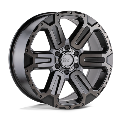 17x8.5 Black Rhino WANAKA MATTE GUN MTL W/ GUN MTL TINT Wheel 6x5.5 (12mm)