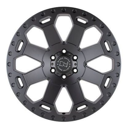 22x10 Black Rhino WARLORD MATTE GUNMETAL Wheel 6x5.5 (12mm)
