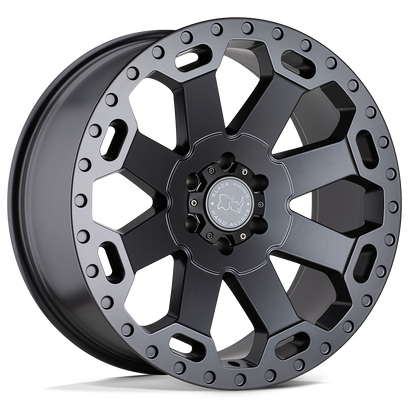 18x9 Black Rhino WARLORD MATTE GUNMETAL Wheel 5x5.5 (0mm)