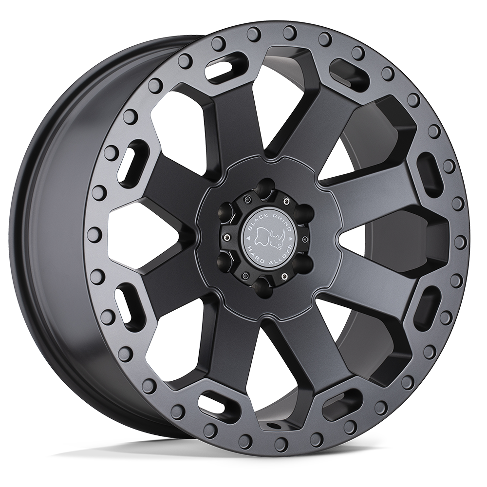 22x10 Black Rhino WARLORD MATTE GUNMETAL Wheel 8x170 (12mm)