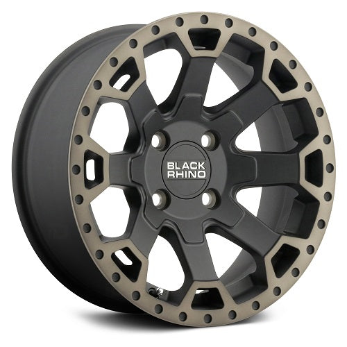 15x7 Black Rhino Warlord UTV Black W/Dark Tint Wheel 4x110 (10mm)