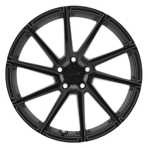 18x8.5 TSW WATKINS DBL BLACK - MATTE BLK W/ GLOSS BLK FACE Wheel 5x108 (42mm)