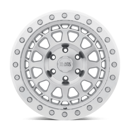 17x9 Black Rhino Primm Silver W/ Mirror Face & Machined Ring Wheel 8x180 (12mm)