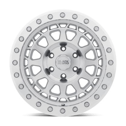 17x9 Black Rhino Primm Silver W/ Mirror Face & Machined Ring Wheel 6x135 (0mm)