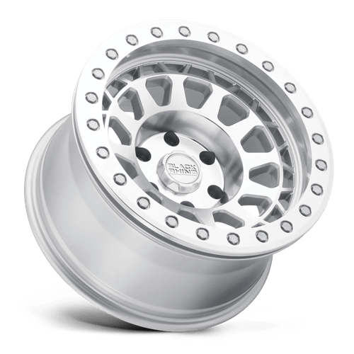 17x9 Black Rhino Primm Silver W/ Mirror Face & Machined Ring Wheel 8x180 (12mm)