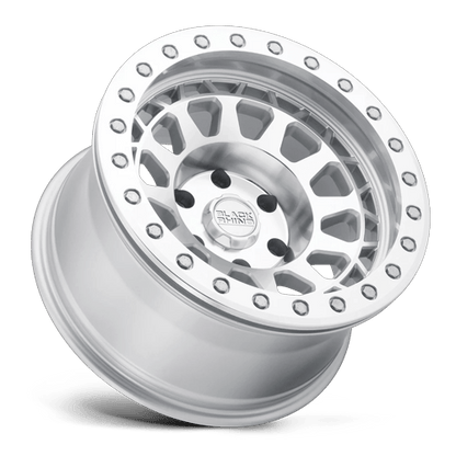 17x9 Black Rhino Primm Silver W/ Mirror Face & Machined Ring Wheel 6x135 (0mm)