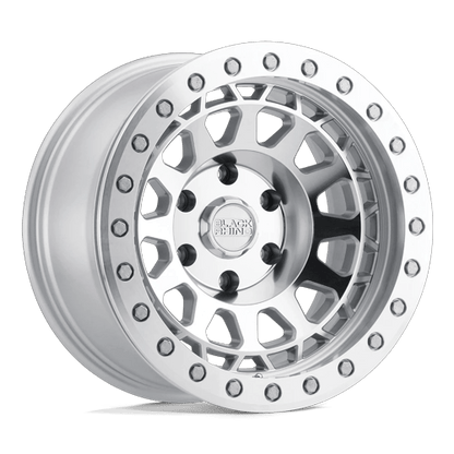 17x9 Black Rhino Primm Silver W/ Mirror Face & Machined Ring Wheel 8x180 (12mm)
