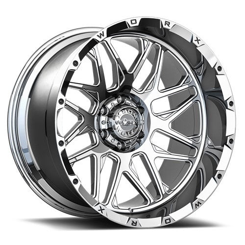 24x14 Worx Forged WF819P High Luster Full Polished Wheel 6x5.5 (-76mm)