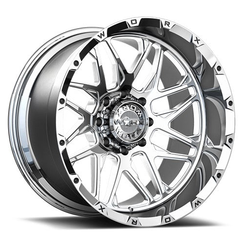 24x14 Worx Forged WF819P High Luster Full Polished Wheel 8x6.5 (-76mm)
