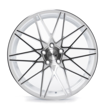 22x9 Axe ZX4 White Wheels 5x120 (20mm) Set of 4