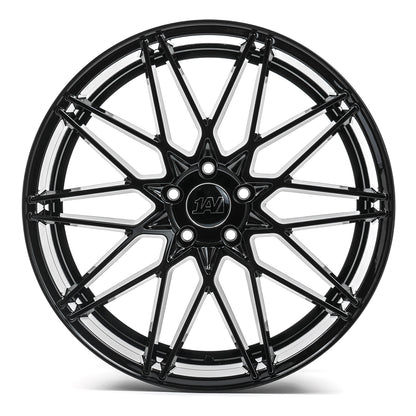 22x9 Axe ZX4 Gloss Black Wheels 5x110 (20mm) Set of 4